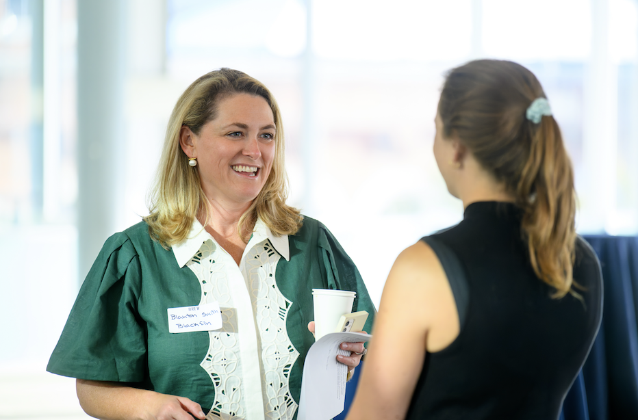 BREW: Breakfast with Sue Carras from JLL, an event highlighting women leaders in real estate.